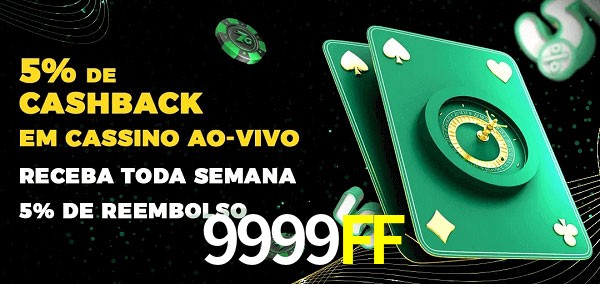 Promoções do cassino ao Vivo 9999FF